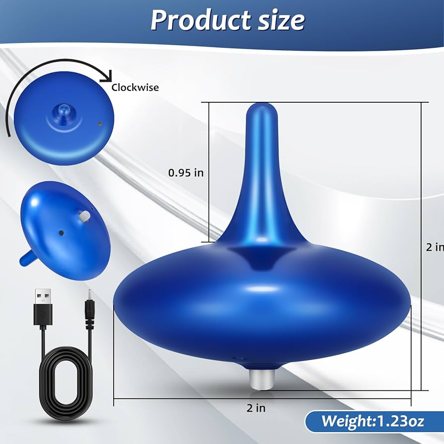 Amazon.com: HAUTECH Kinetic Electric Spinning Top – 6+ Hour